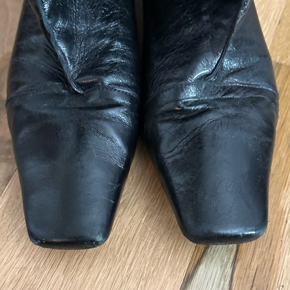 By Far Remy Crinkle Patent Leather Tall Boots - Picture 7 of 8